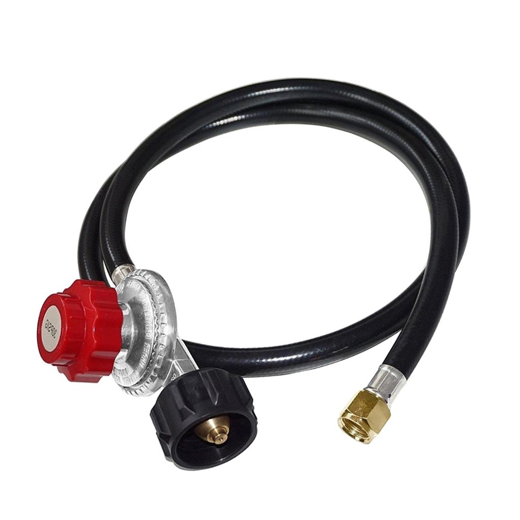 High Pressure Propane 0-30 PSI Adjustable Regulator with 4' QCC1/Type1 Hose