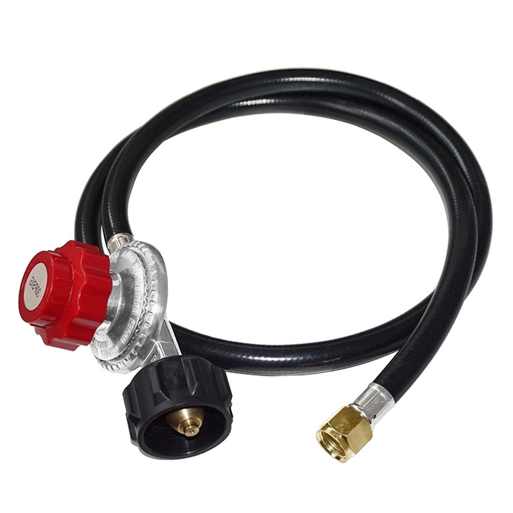 High Pressure Propane 0-30 PSI Adjustable Regulator with 4' QCC1/Type1 Hose