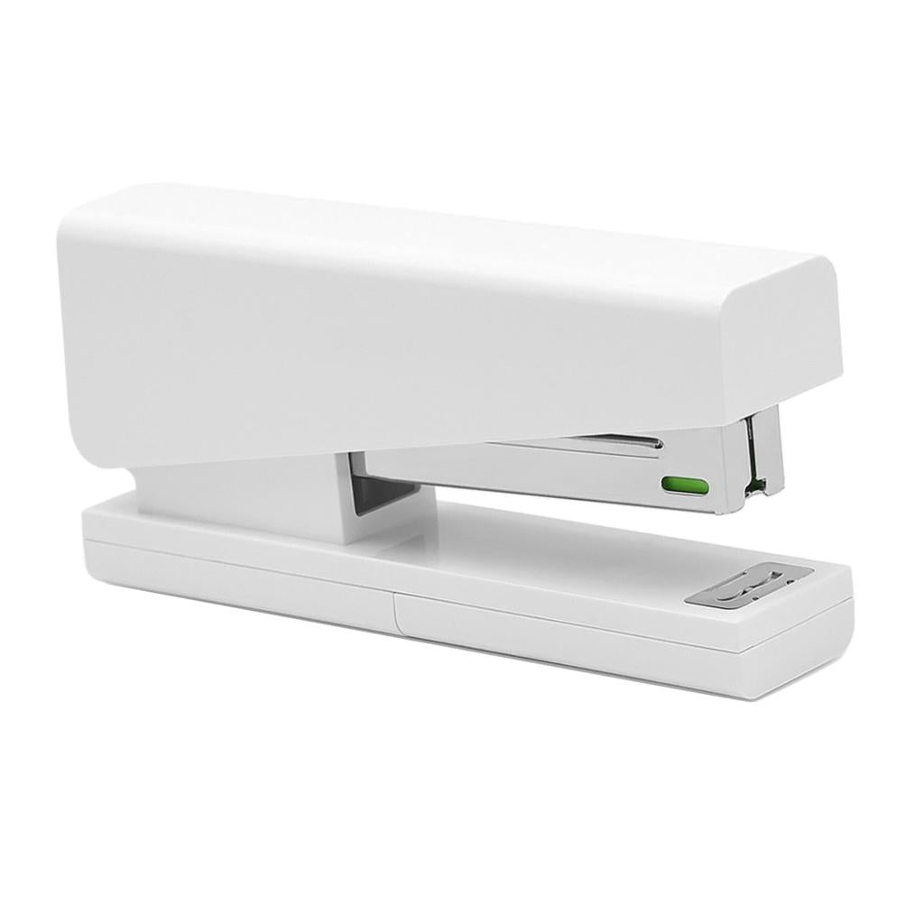 Kaco LEMO Stapler White, 20 Sheet Capacity, W/ Staple Storage, No jamming, improves office desktop efficiency