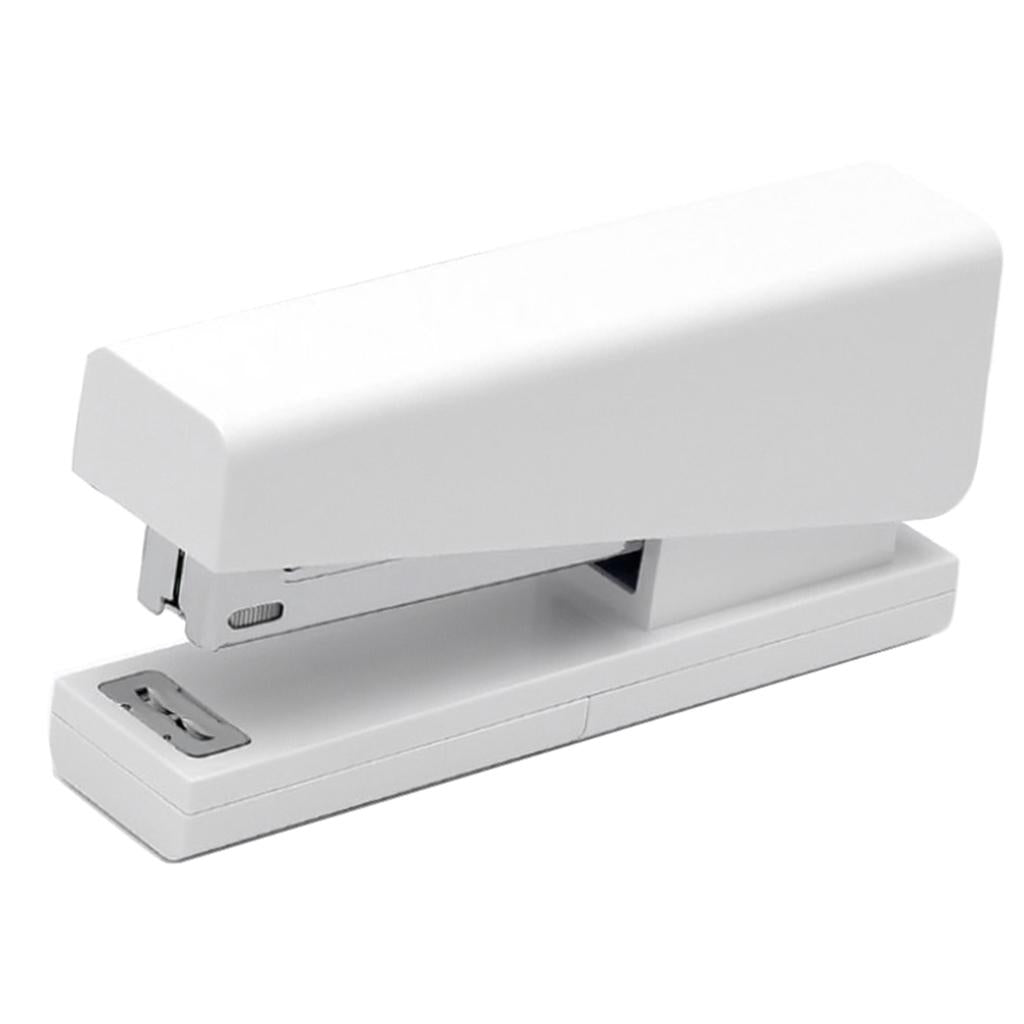 Kaco LEMO Stapler White, 20 Sheet Capacity, W/ Staple Storage, No jamming, improves office desktop efficiency