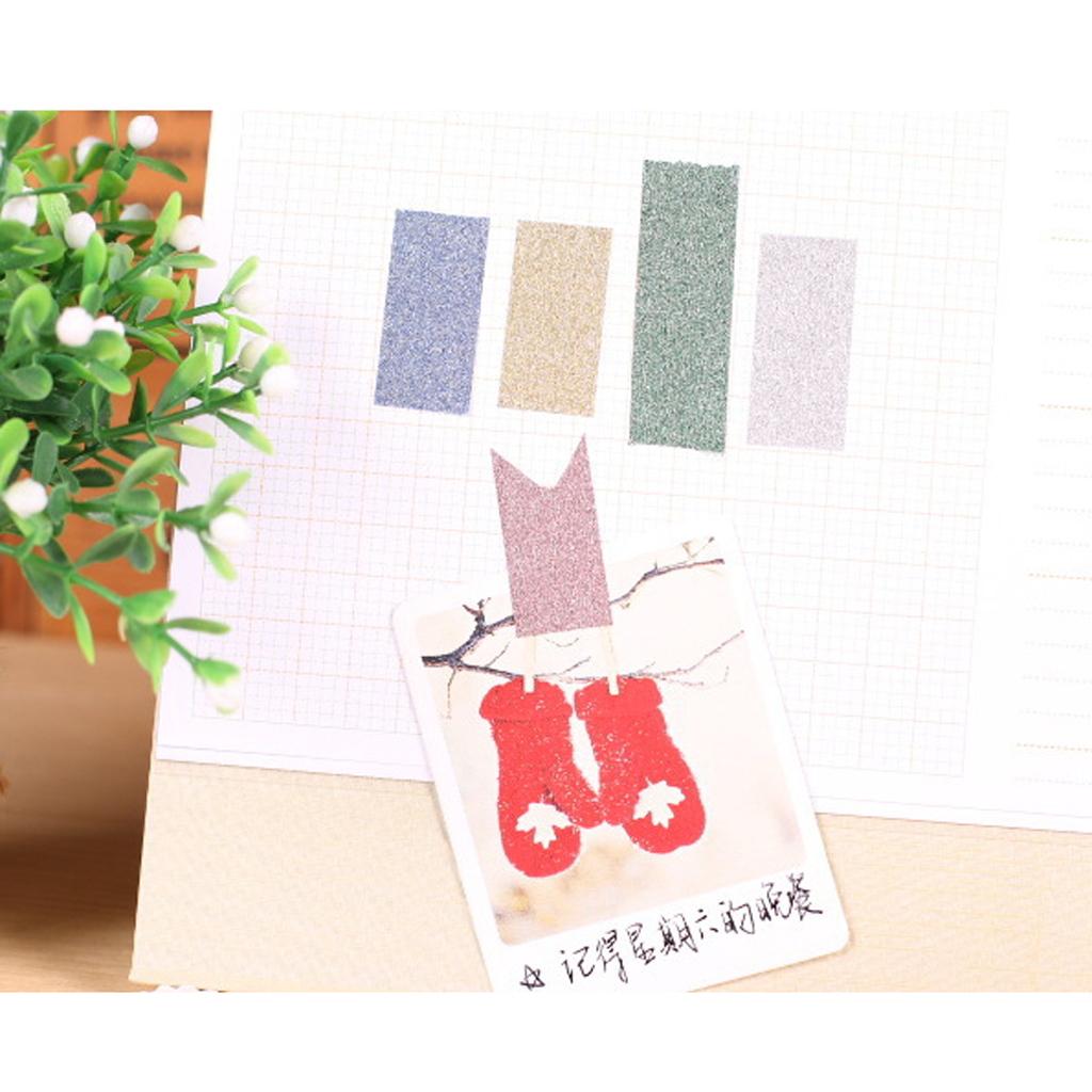 Glitter Tape Shiny Colored Masking Tape Sticky Adhesive DIY Tape Flowery