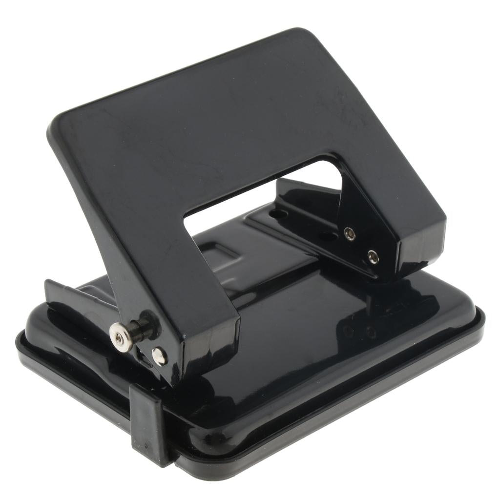 2-Hole Punch, Durable and Stable, Card Punching - Black