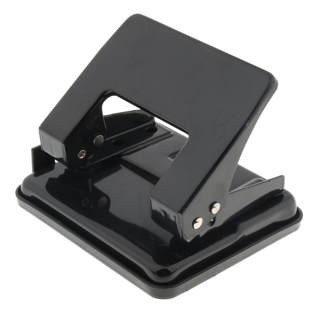 2-Hole Punch, Durable and Stable, Card Punching - Black