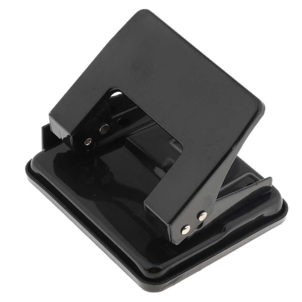 2-Hole Punch, Durable and Stable, Card Punching - Black