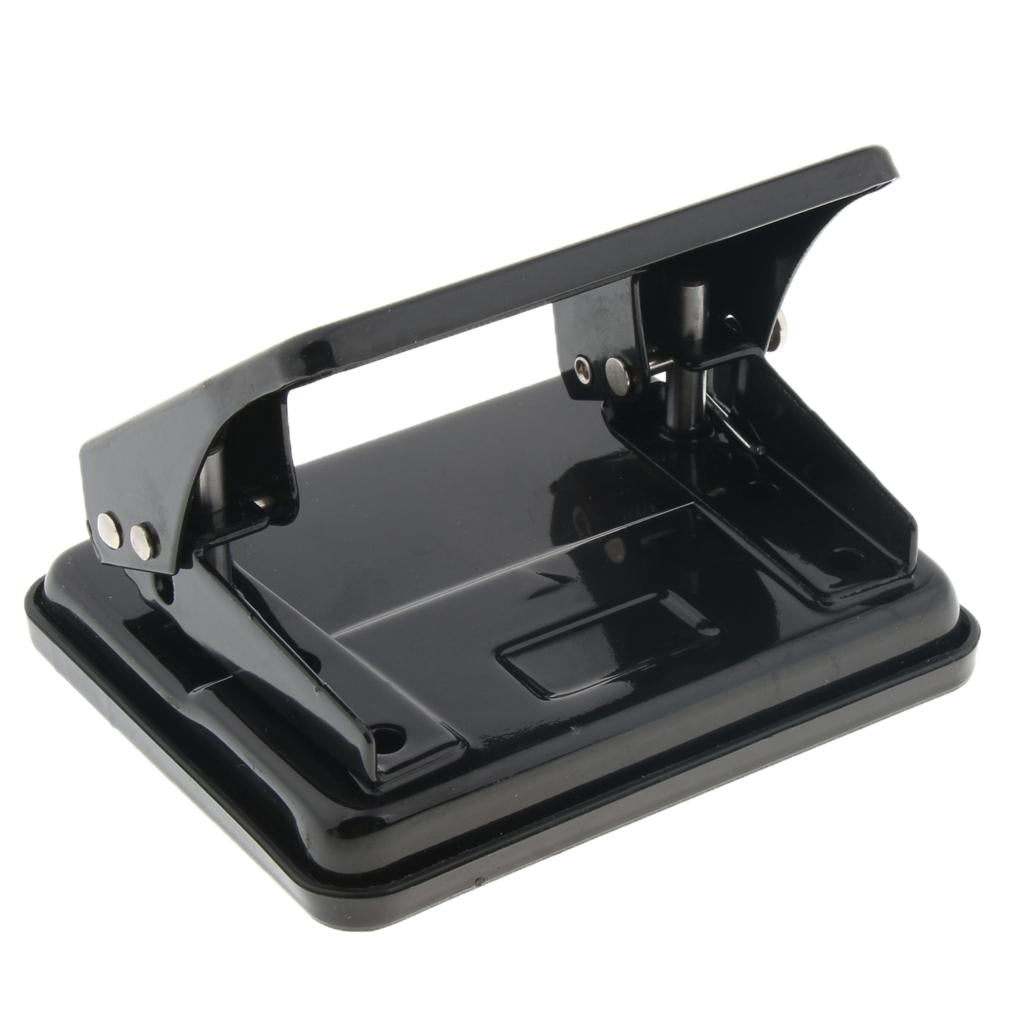 2-Hole Punch, Durable and Stable, Card Punching - Black