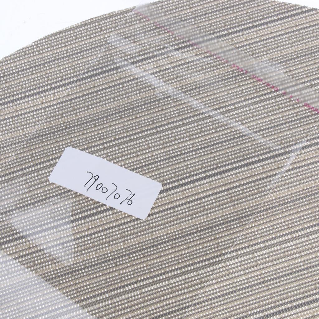 Semi-Circle Placemat Pad Table Coaster Bowl Mat Heat Resistant  Grey Stripe