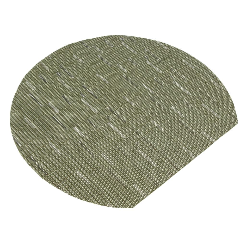 Semi-Circle Placemat Pad Table Coaster Bowl Mat Heat Resistant  Green