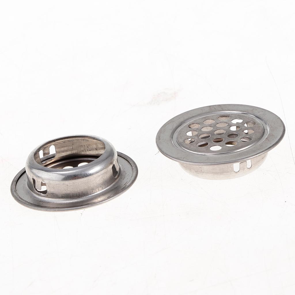 Stainless Steel Air Vent Louver Round Hole Air Vent Cover Louver 25mm