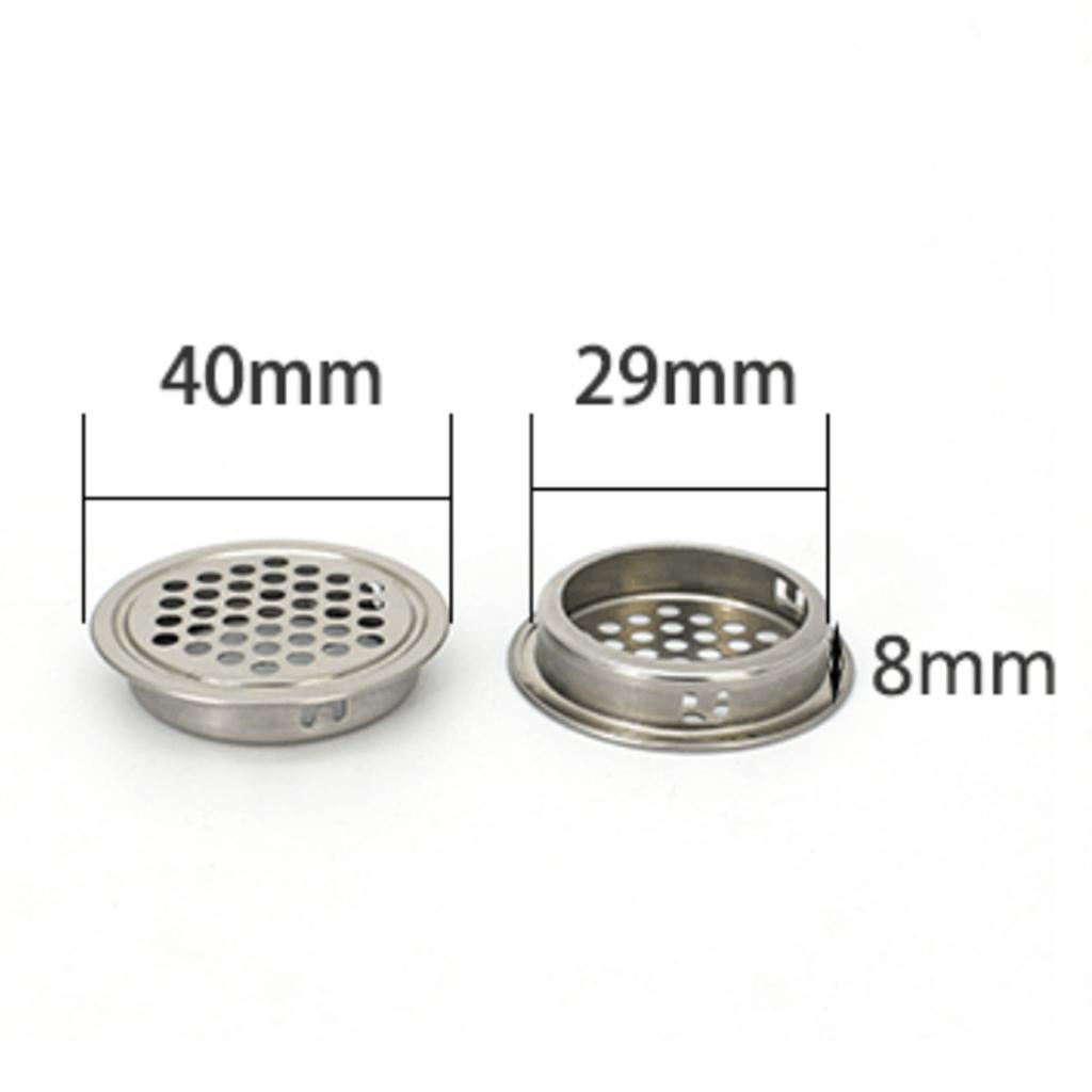 Stainless Steel Air Vent Louver Round Hole Air Vent Cover Louver 29mm