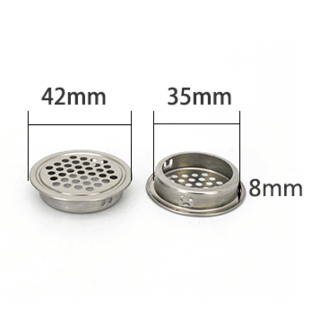 Stainless Steel Air Vent Louver Round Hole Air Vent Cover Louver 35mm