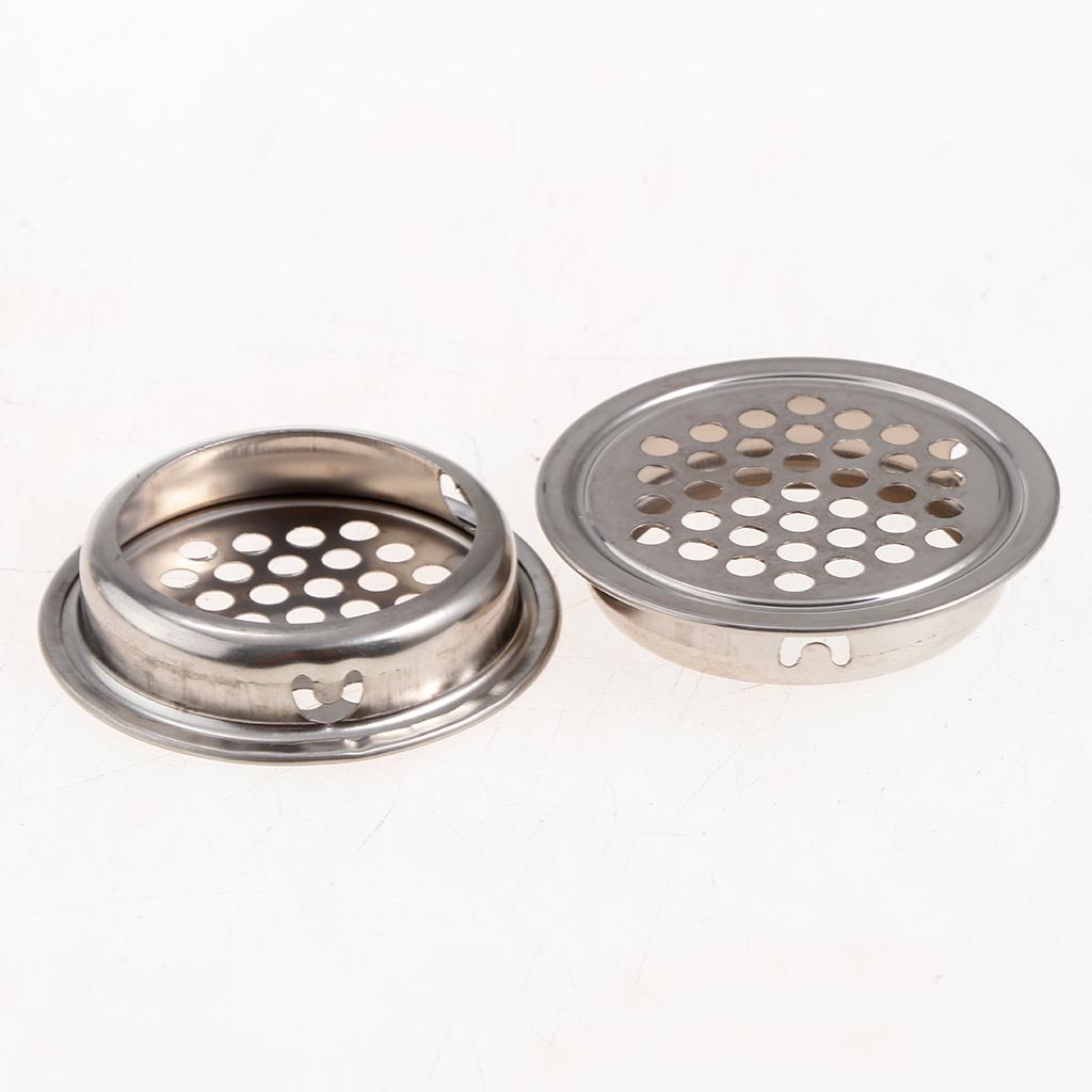 Stainless Steel Air Vent Louver Round Hole Air Vent Cover Louver 35mm