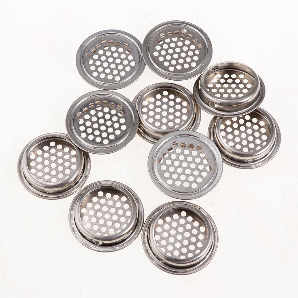 Stainless Steel Air Vent Louver Round Hole Air Vent Cover Louver 35mm