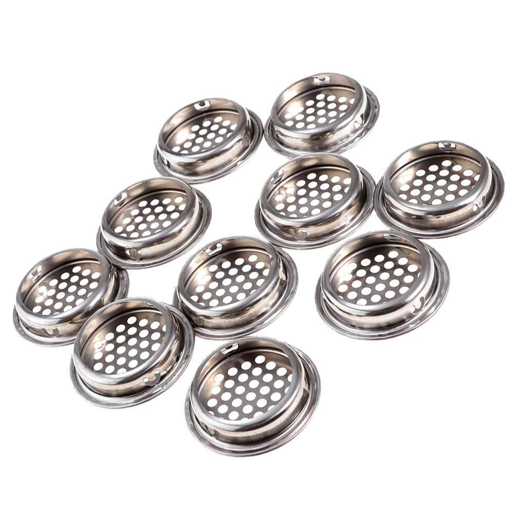 Stainless Steel Air Vent Louver Round Hole Air Vent Cover Louver 35mm