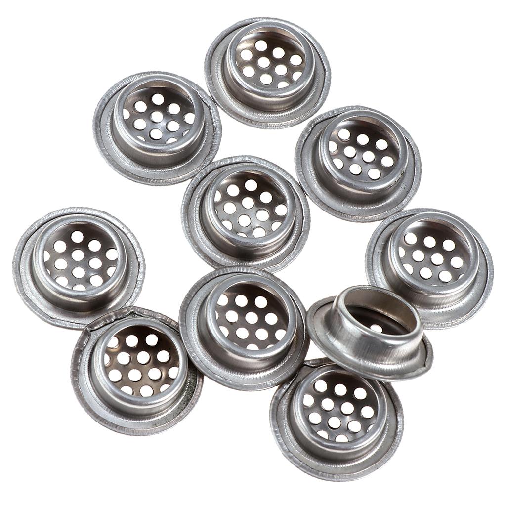 Cabinet Air Vents Cover Stainless Steel Round Vent Mesh Hole Louver 19mm