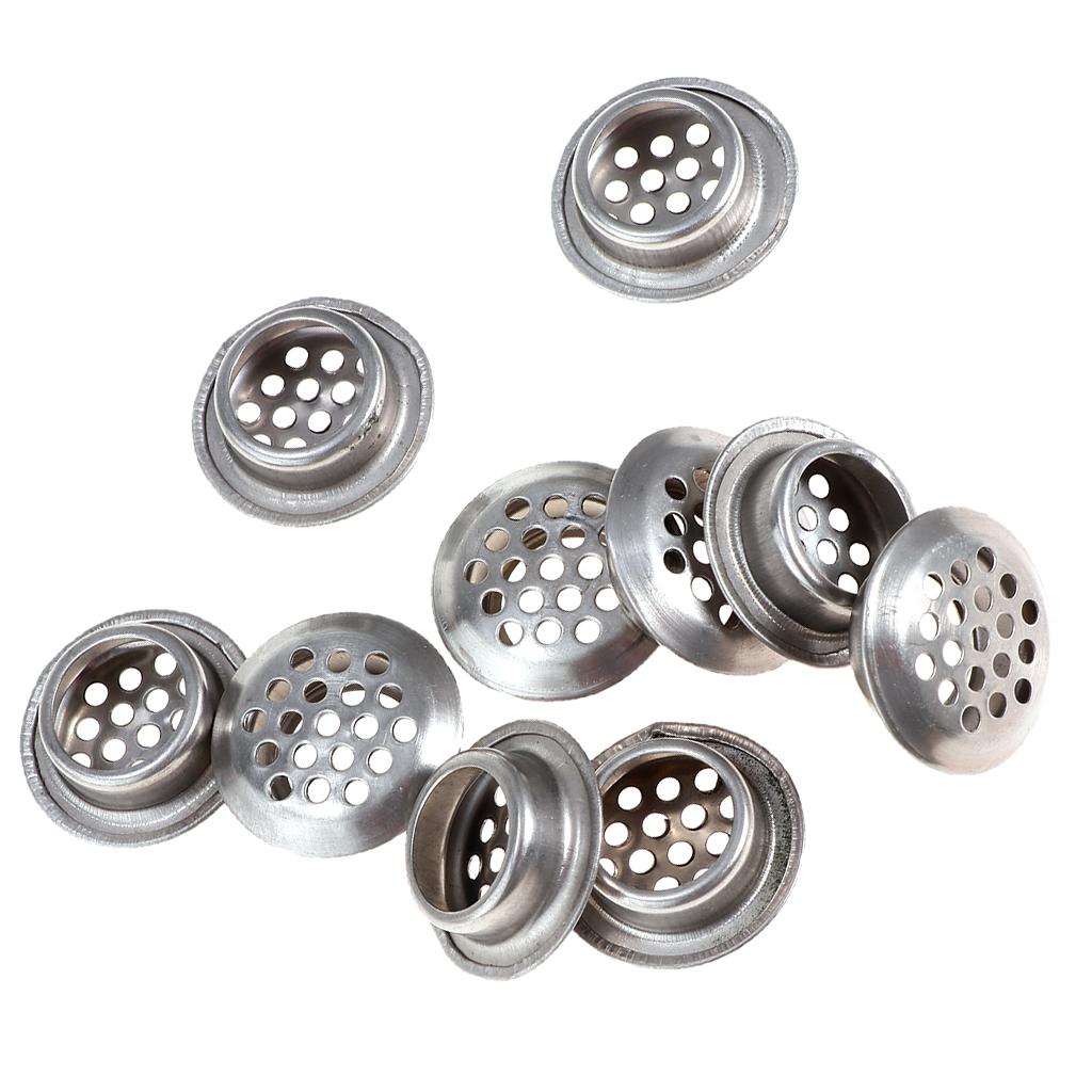 Cabinet Air Vents Cover Stainless Steel Round Vent Mesh Hole Louver 19mm