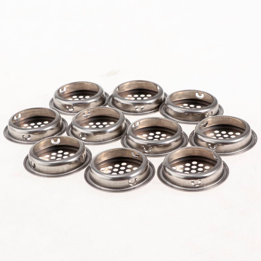 Cabinet Air Vents Cover Stainless Steel Round Vent Mesh Hole Louver 35mm