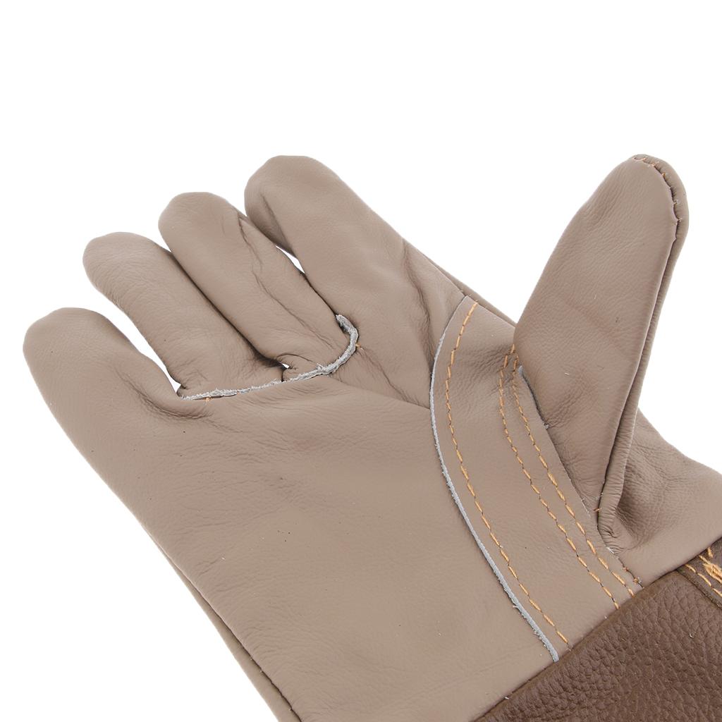 Leather Safety Work Gloves Welding Welder Protective Gloves Length 37cm