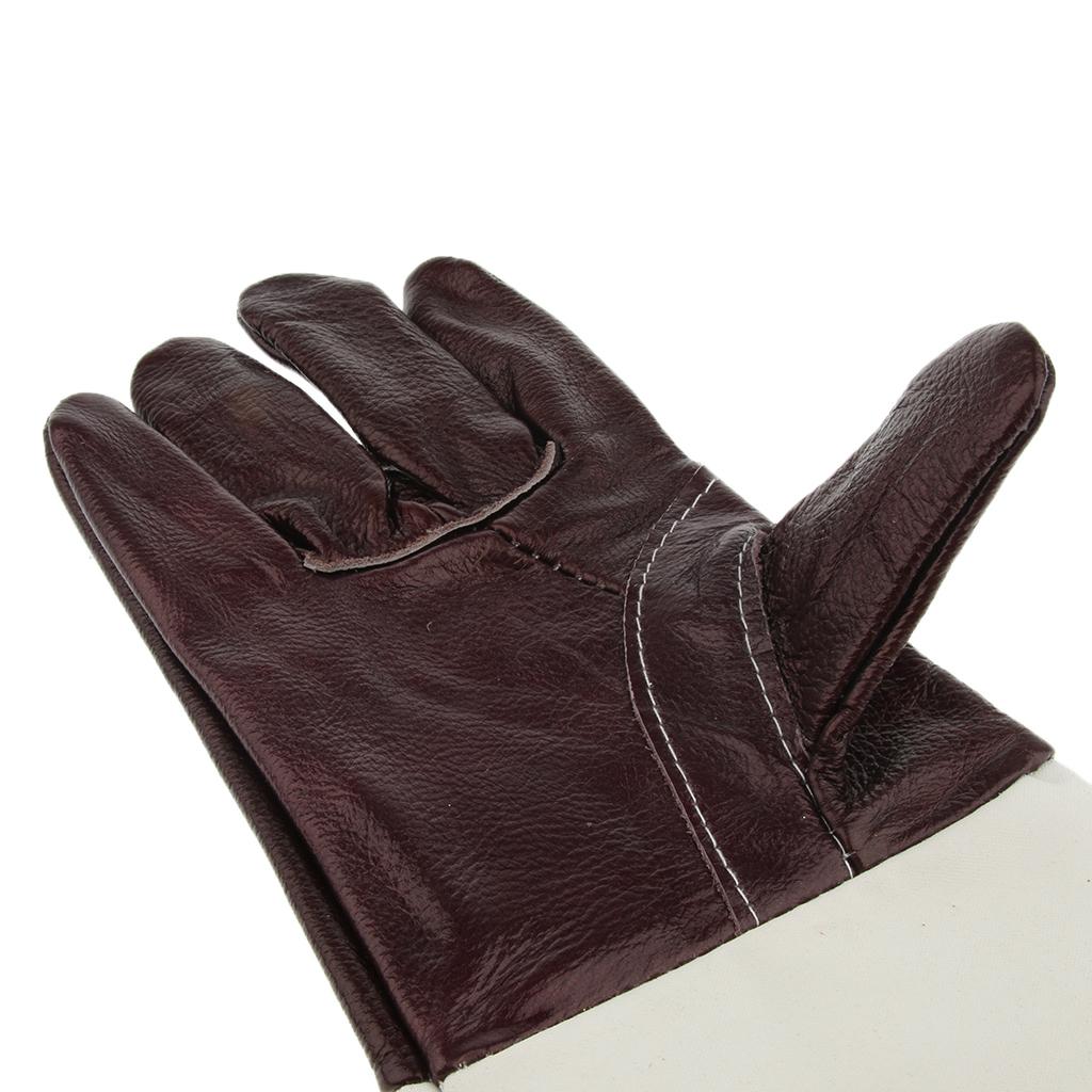 BBQ Cooking Mitts Barbecue Heat Resistant Gloves Pure Cowhide Welding Gloves