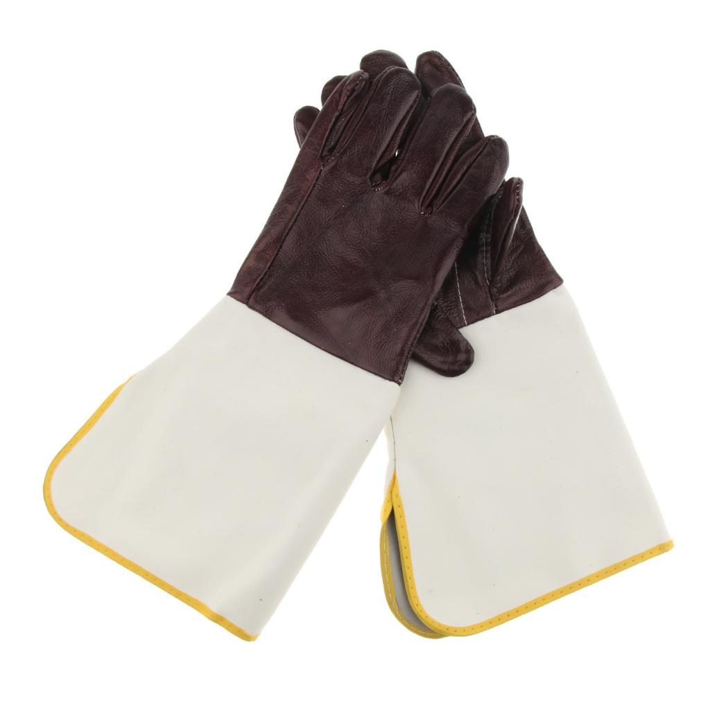 BBQ Cooking Mitts Barbecue Heat Resistant Gloves Pure Cowhide Welding Gloves