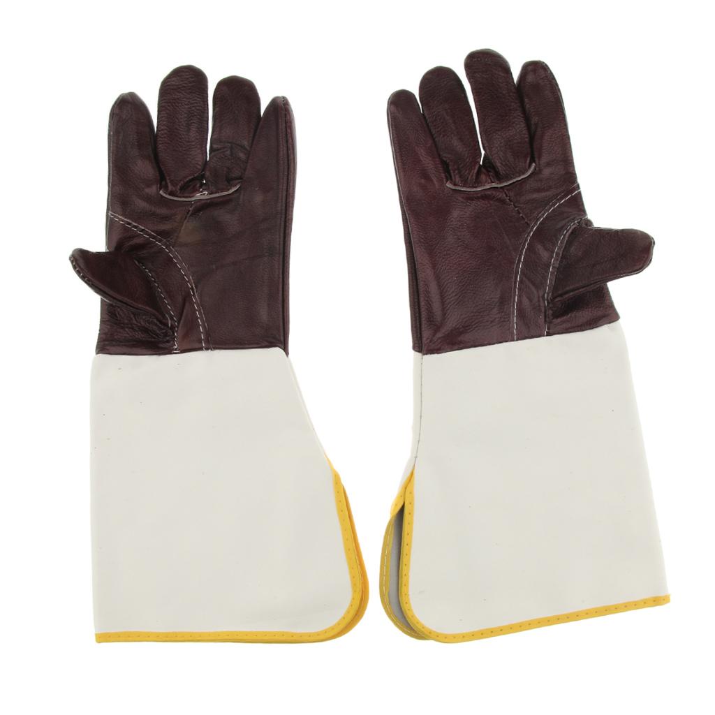 BBQ Cooking Mitts Barbecue Heat Resistant Gloves Pure Cowhide Welding Gloves