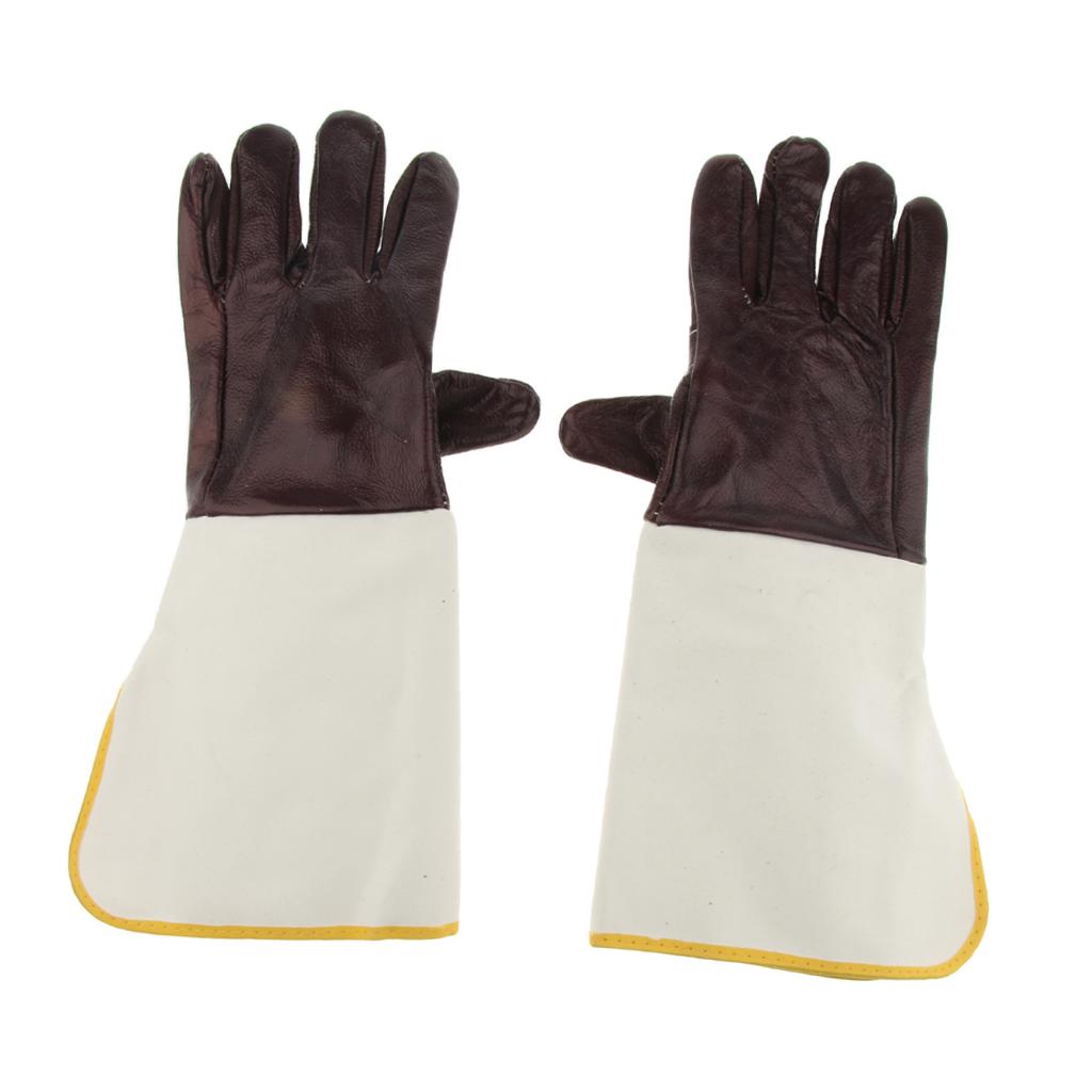 BBQ Cooking Mitts Barbecue Heat Resistant Gloves Pure Cowhide Welding Gloves