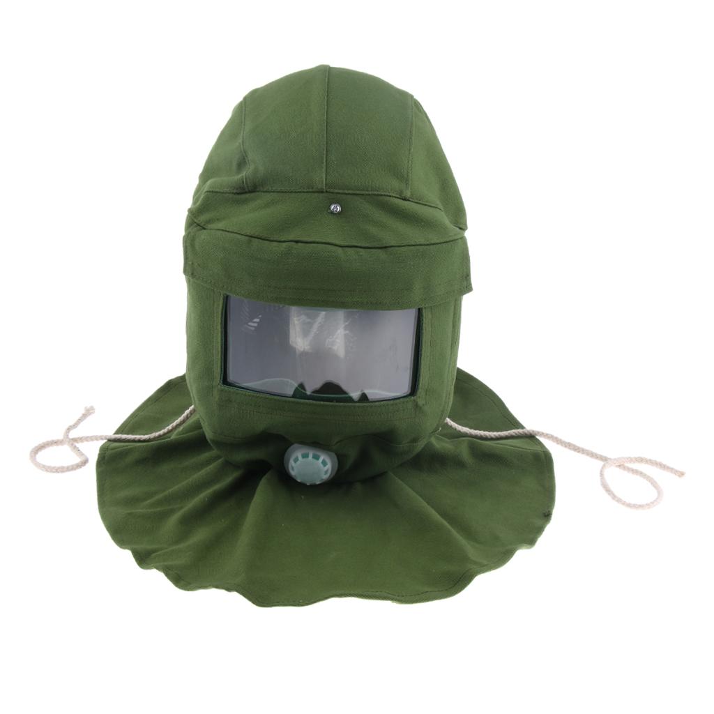 Sand Proof Heat Protection Hood Face Mask Anti-dust Equipment Green