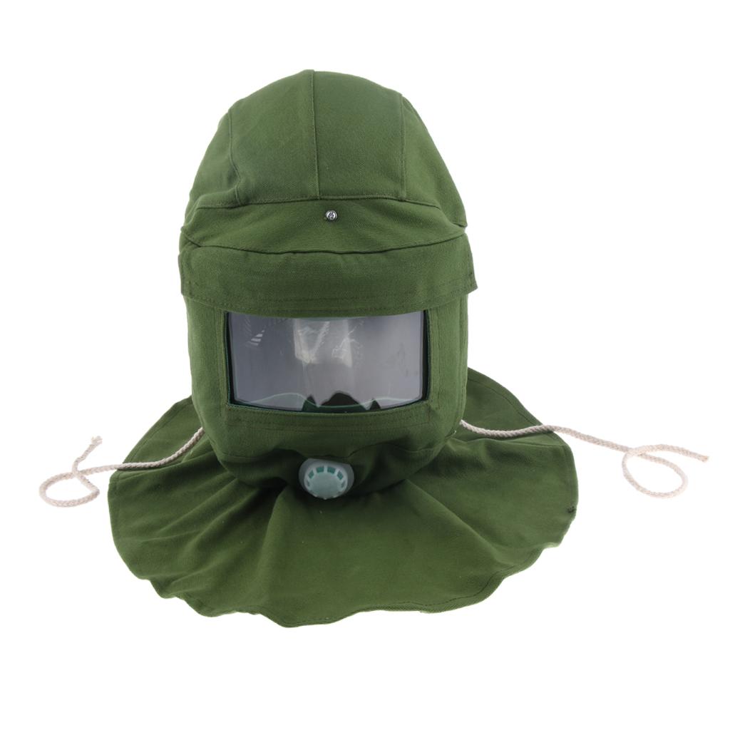 Sand Proof Heat Protection Hood Face Mask Anti-dust Equipment Green