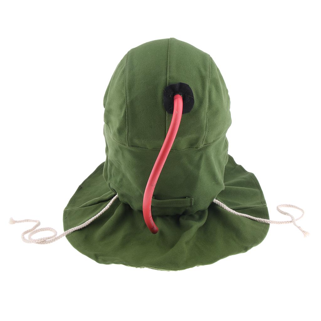 Sand Proof Heat Protection Hood Face Mask Anti-dust Equipment Green