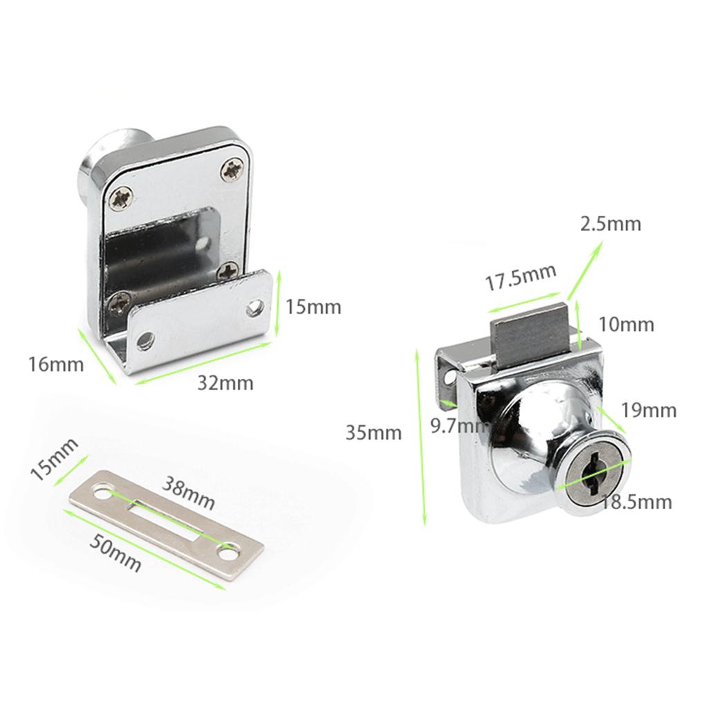 4.5-8mm Cam Lock Cabinet Mailbox Drawer Cupboard Locker  407 - Independent