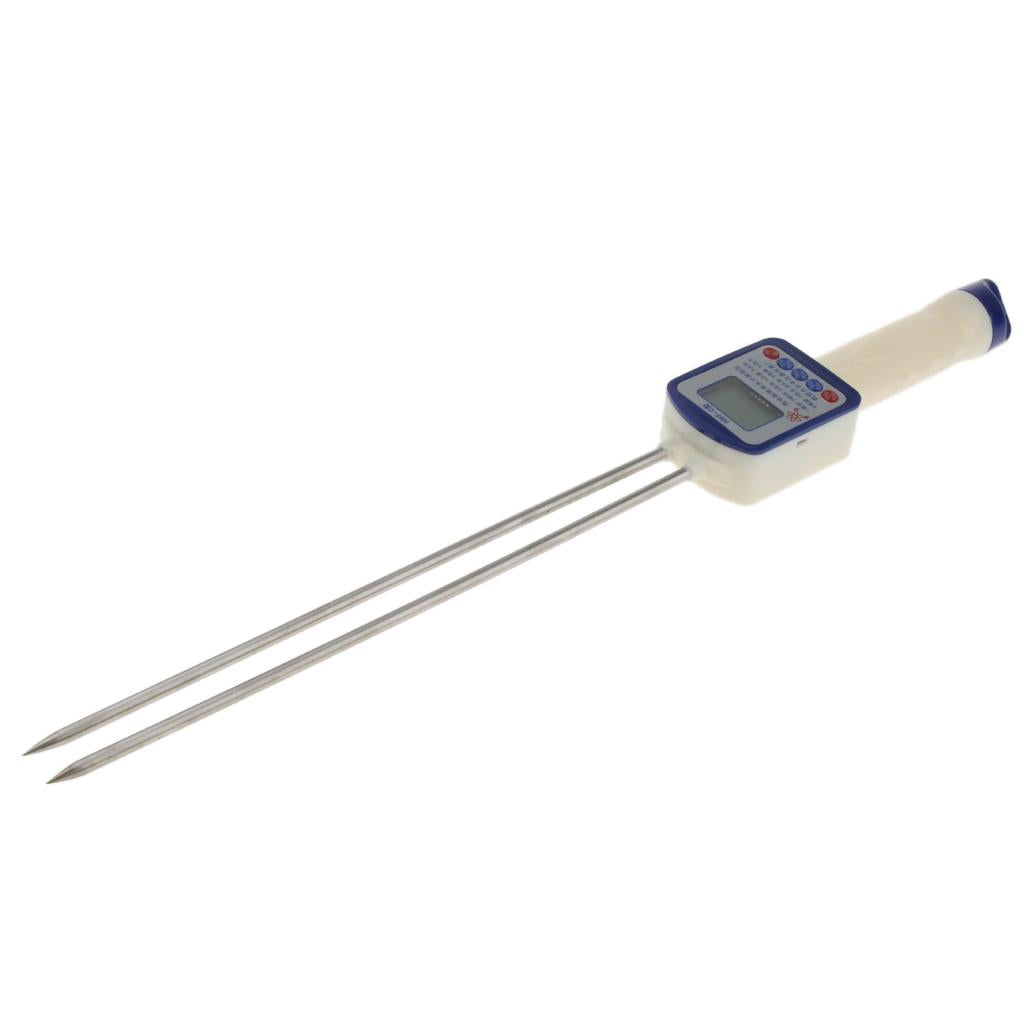 LCD Digital Grain Rice Corn Wheat Moisture Temperature Gauge Meter Tester