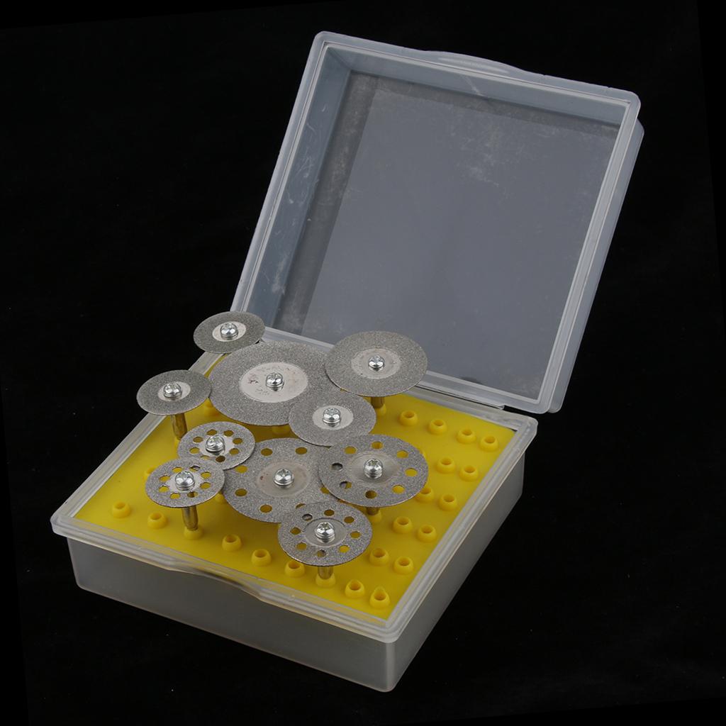 10Pcs Diamond Cutting Discs Cut-off Wheel Set for Rotary Tool