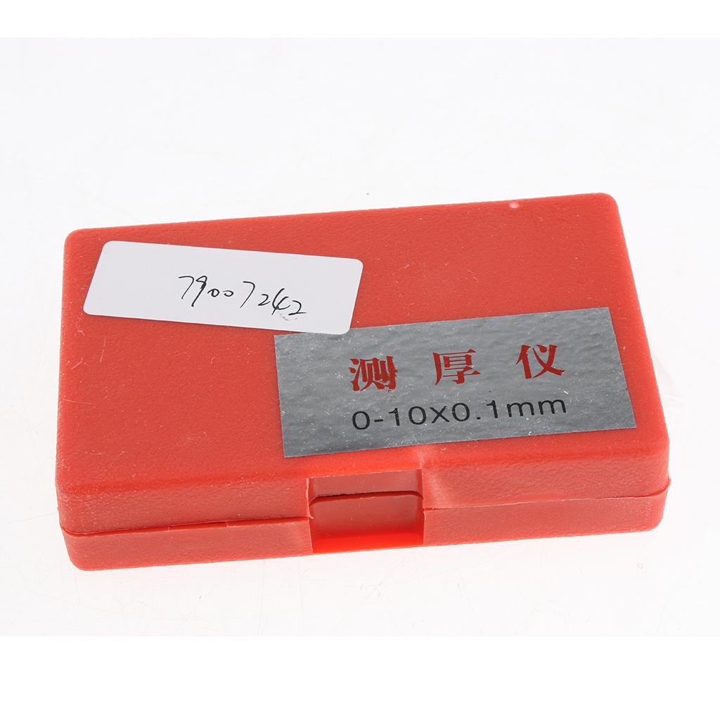0-10mm Leather Thickness Metal Gauge Tester Measuring Tool Flat head