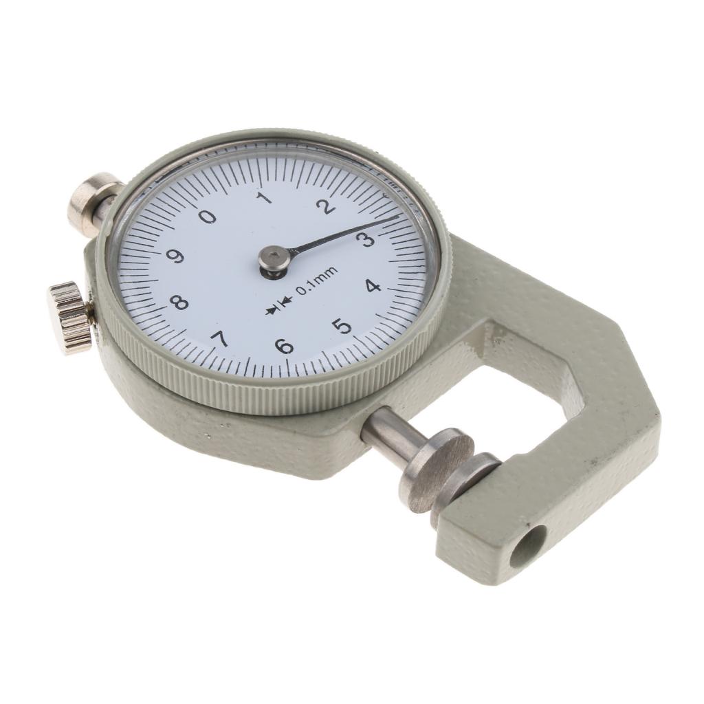 0-10mm Leather Thickness Metal Gauge Tester Measuring Tool Flat head