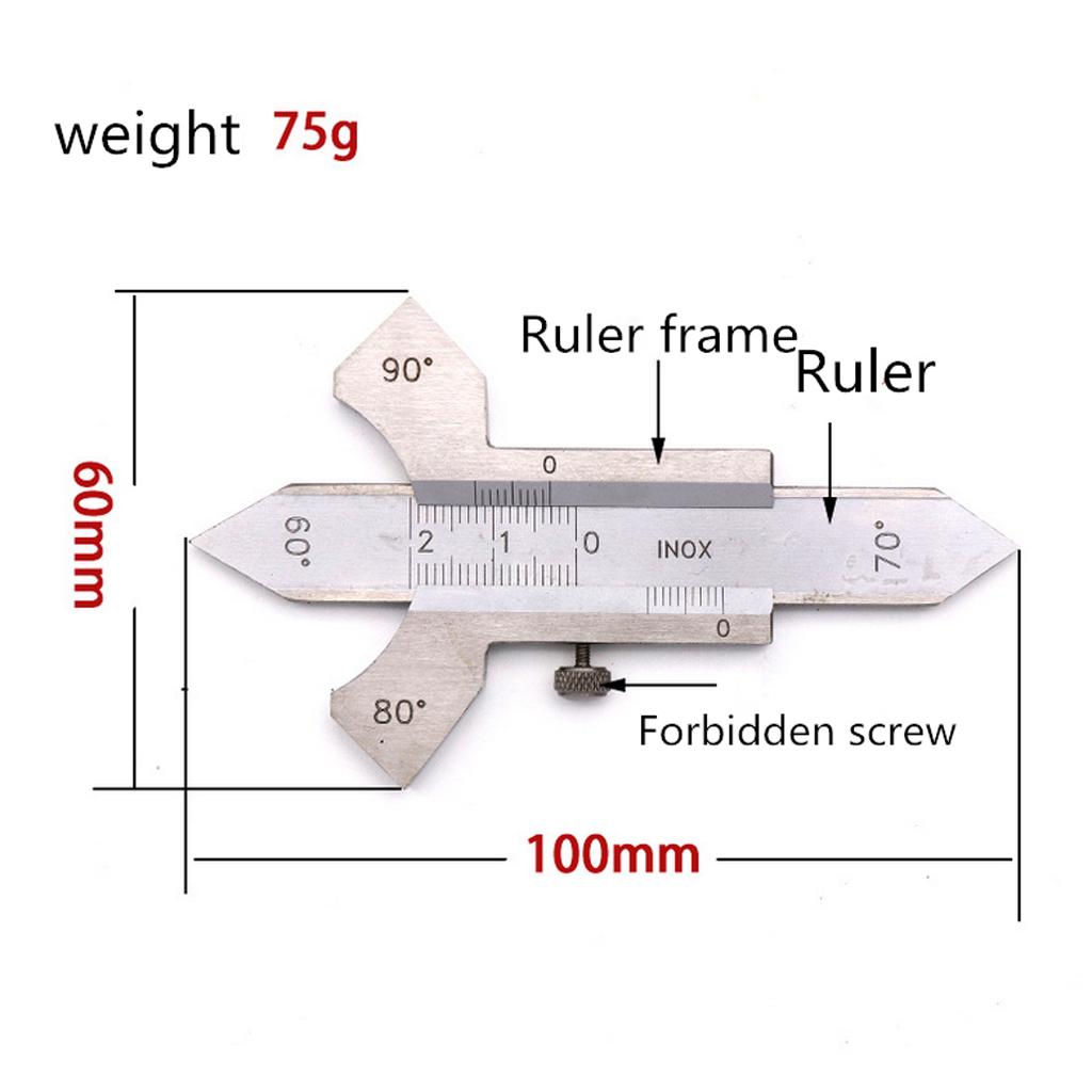 Welding Gauge Weld Inspection Gage Weld Seam Bead/ Fillet/ Crown Test Ruler