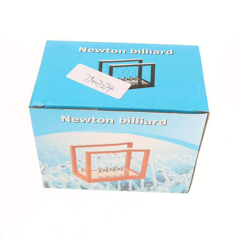 Newton's Cradle with Mirror Balance Ball Desk Toy Office Decoration orange