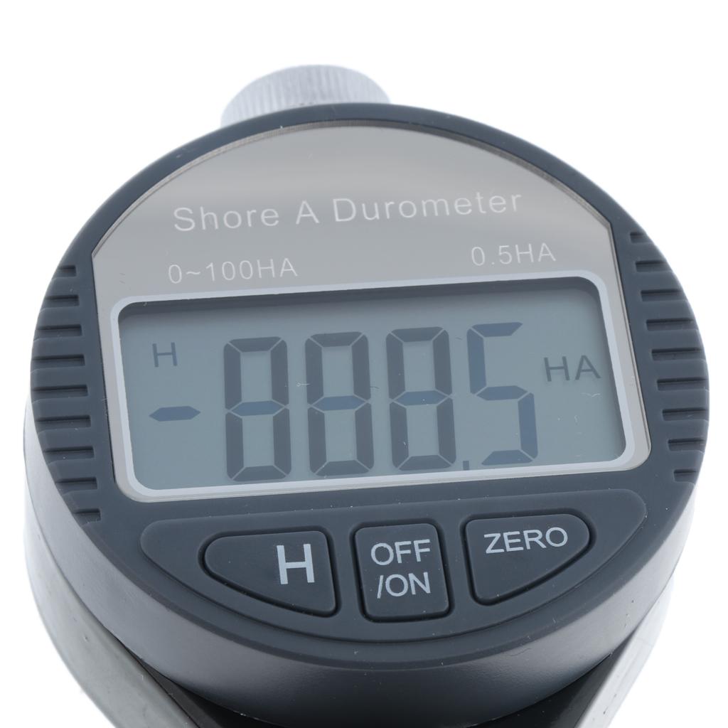 Digital Shore Hardness Durometer Tester Tyre Tire Rubber LCD Meter Type A