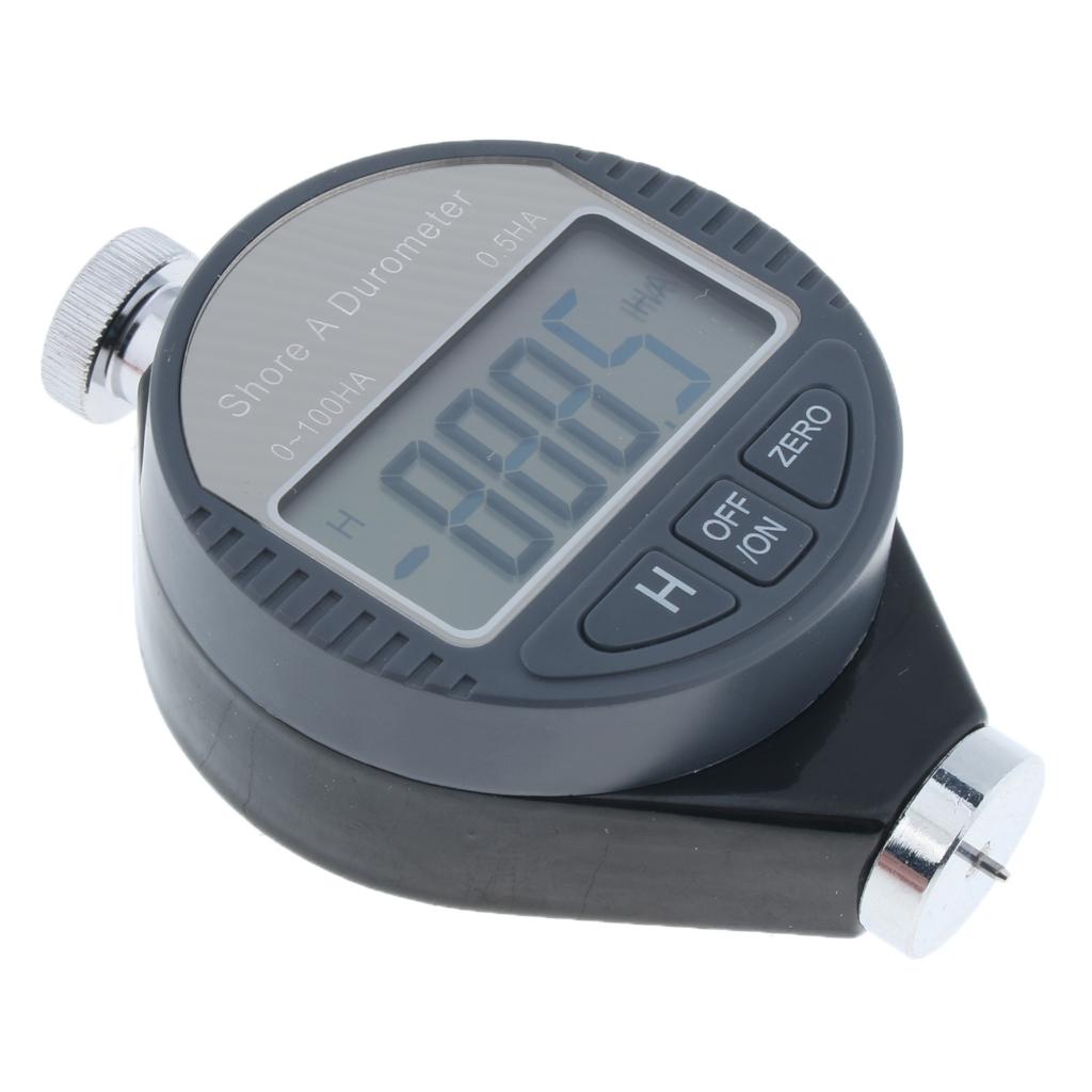 Digital Shore Hardness Durometer Tester Tyre Tire Rubber LCD Meter Type A