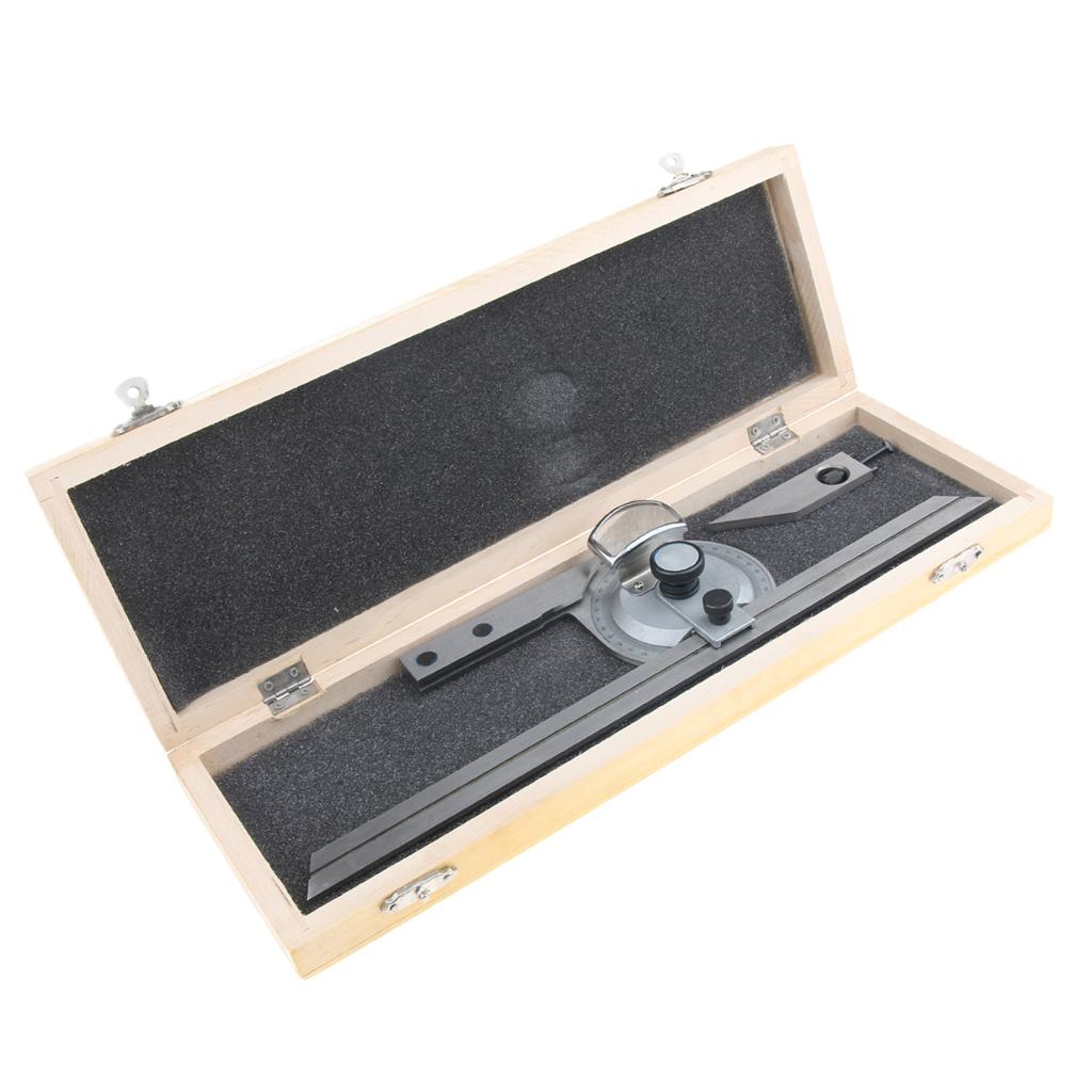 360 Stainless Steel Bevel Protractor Angle Finder Ruler Precision Measuring
