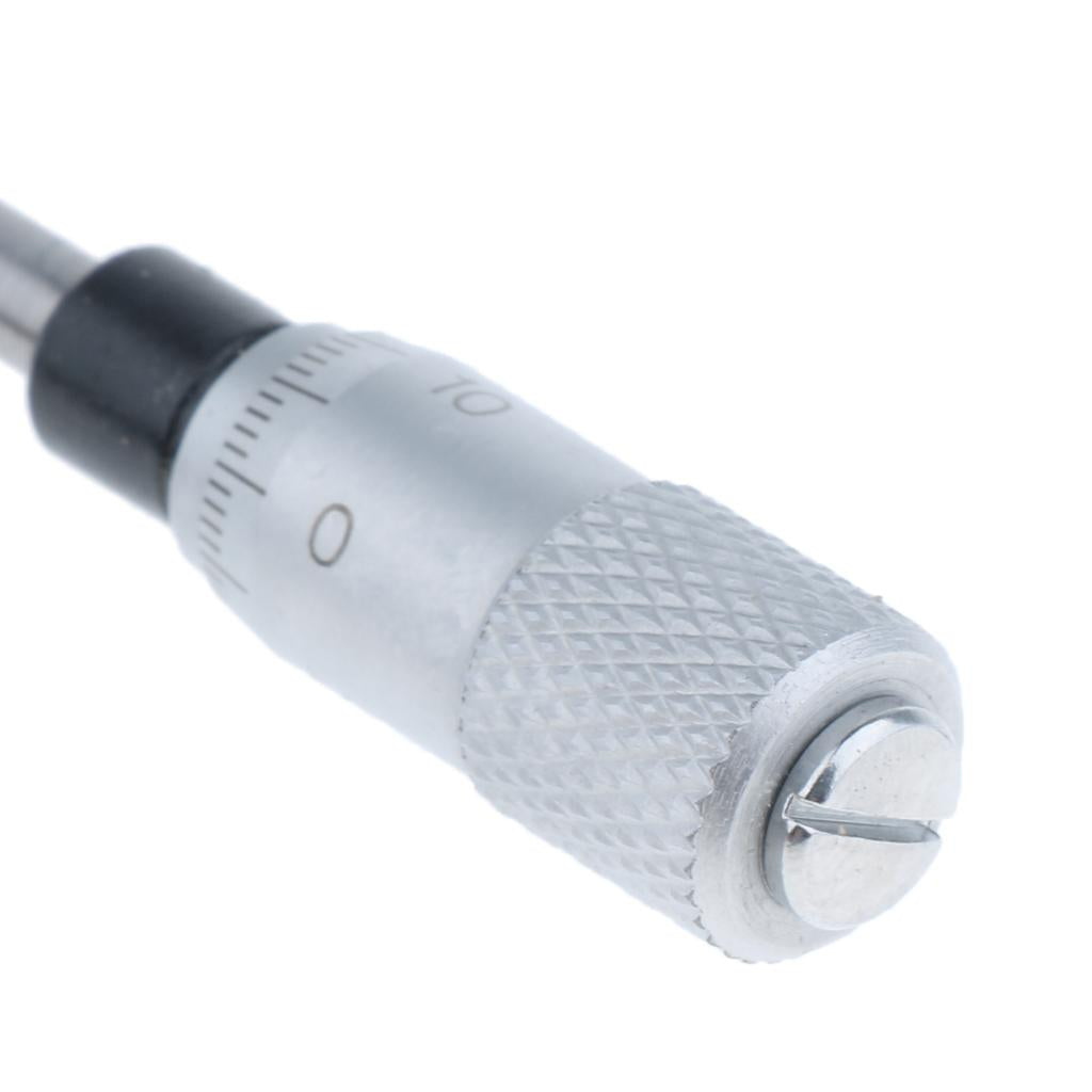 Micrometer Head Stop Spindle Lock, Metric, Flat Face, 0-6.5mm, graduation: 0.01 mm, with a clear scale