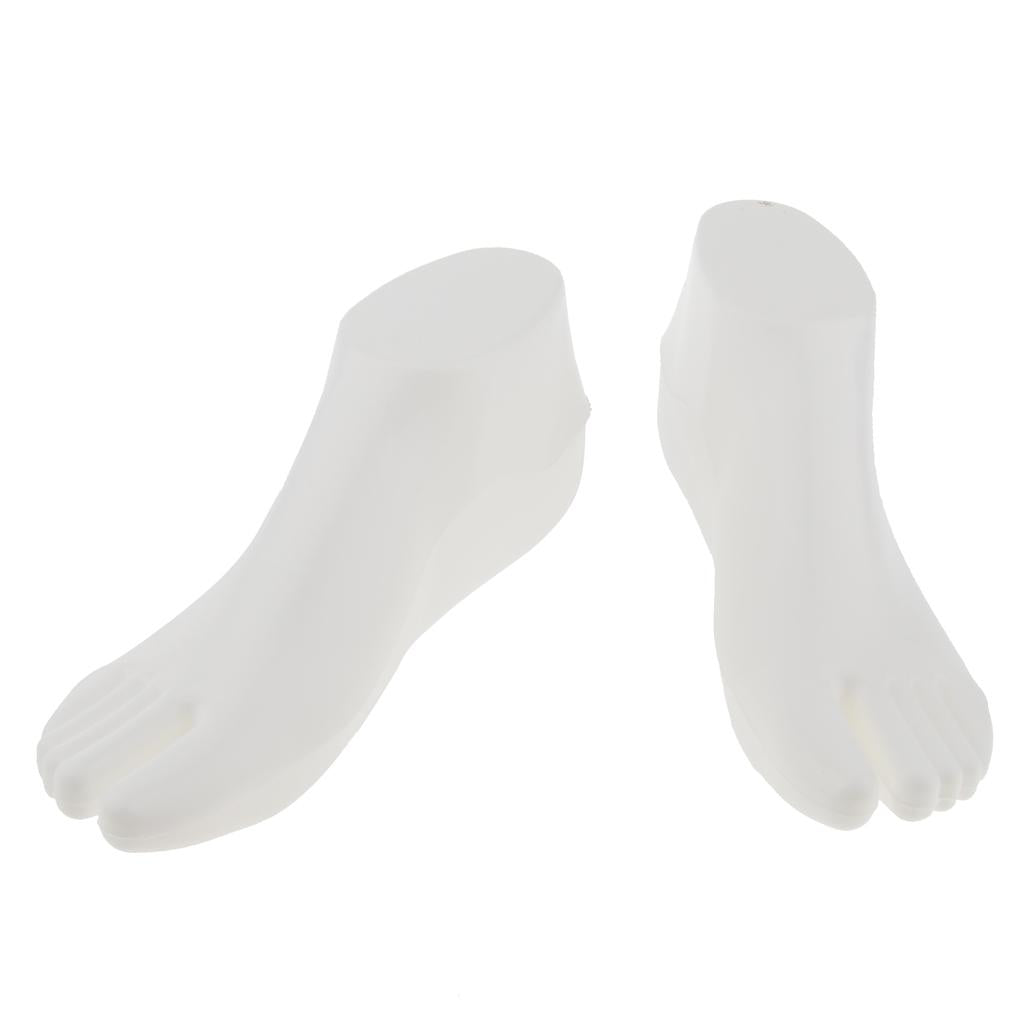 Pair Female Feet Mannequin Sock Shoes Sandal Anklet Display Foot Model Stand