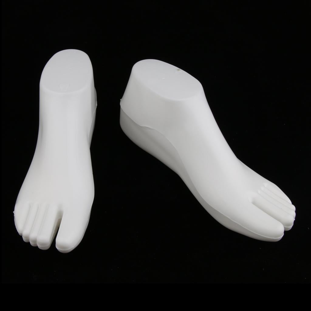 Pair Female Feet Mannequin Sock Shoes Sandal Anklet Display Foot Model Stand