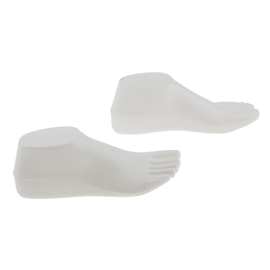 Pair Female Feet Mannequin Sock Shoes Sandal Anklet Display Foot Model Stand