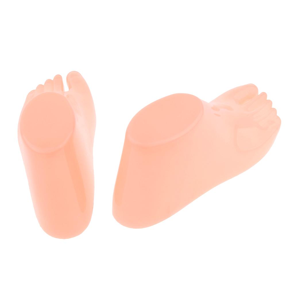 Pair Children Kids Feet Mannequin Socks Shoes Display Foot Model Skin Color