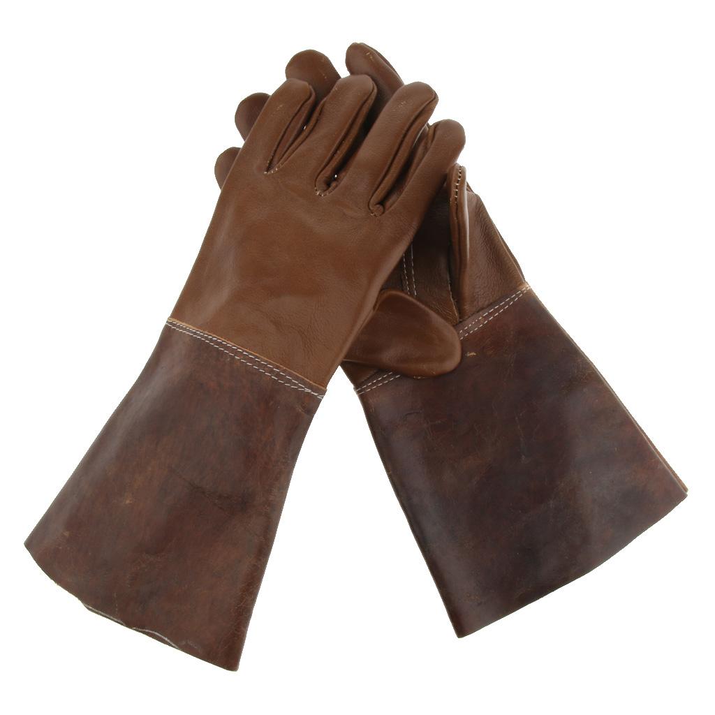 Leather Long Welding Protective Gloves Hand Cover, provides a good mix of durability, dexterity, abrasion resistance