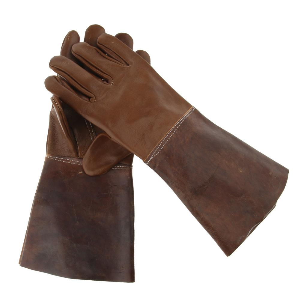 Leather Long Welding Protective Gloves Hand Cover, provides a good mix of durability, dexterity, abrasion resistance