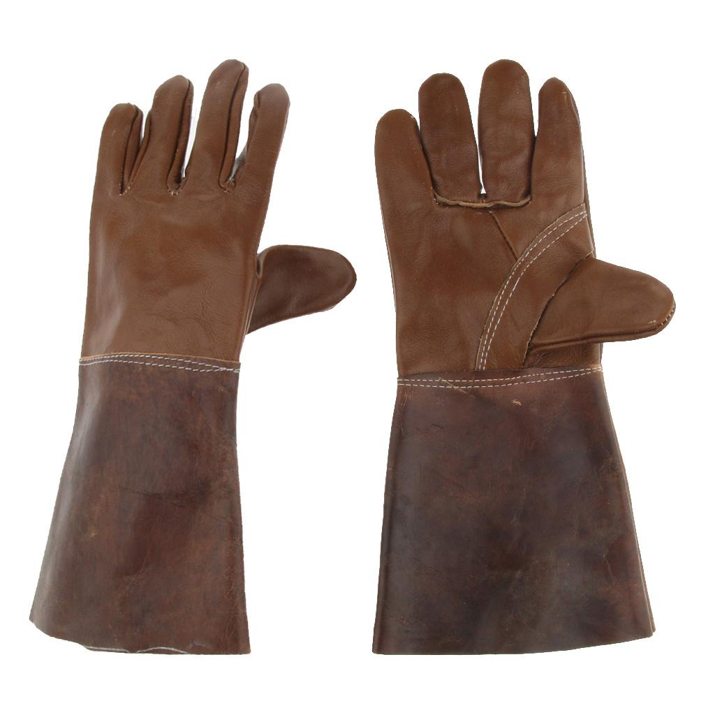 Leather Long Welding Protective Gloves Hand Cover, provides a good mix of durability, dexterity, abrasion resistance