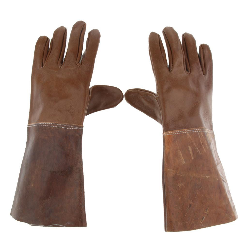 Leather Long Welding Protective Gloves Hand Cover, provides a good mix of durability, dexterity, abrasion resistance