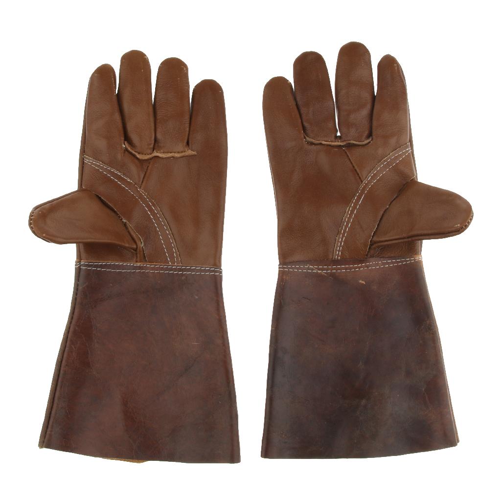 Leather Long Welding Protective Gloves Hand Cover, provides a good mix of durability, dexterity, abrasion resistance