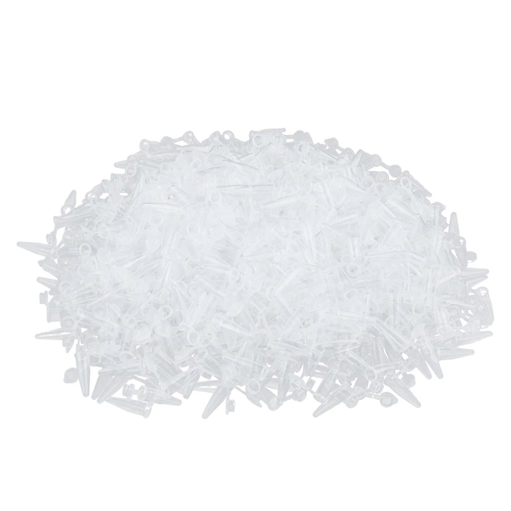 1000 Piece 0.2ml Clear Plastic Micro Centrifuge Test Tube Vial with Snap Cap