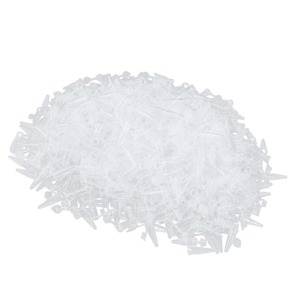 1000 Piece 0.2ml Clear Plastic Micro Centrifuge Test Tube Vial with Snap Cap